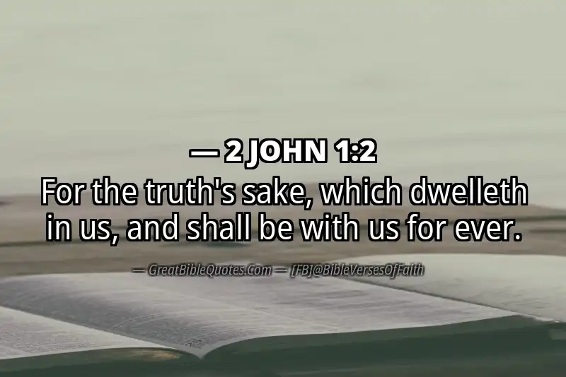2 JOHN 1:2 Verse