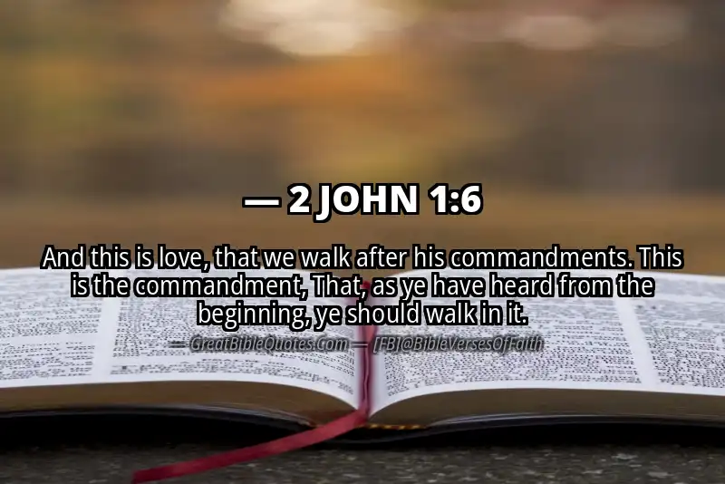 2 JOHN 1:6 Verse