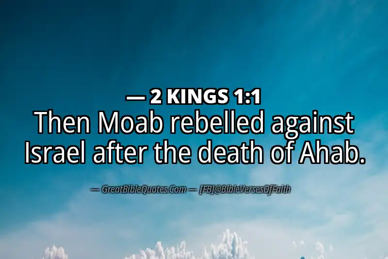 Bible verse: 2 KINGS 1:1 Image
