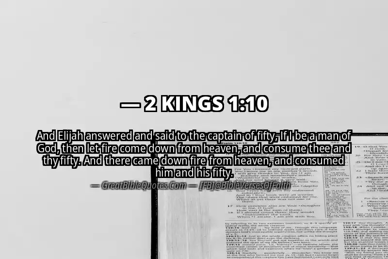 Bible verse: 2 KINGS 1:10 Image