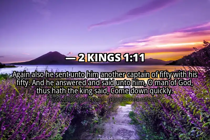 Bible verse: 2 KINGS 1:11 Image