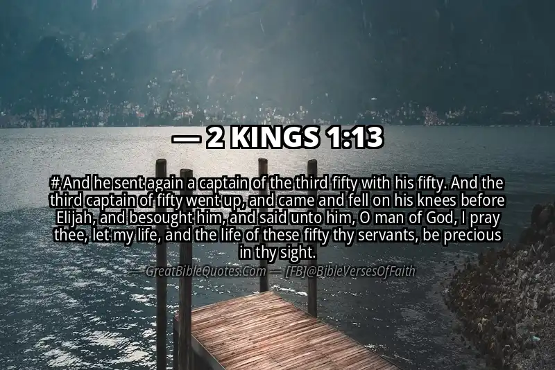 Bible verse: 2 KINGS 1:13 Image