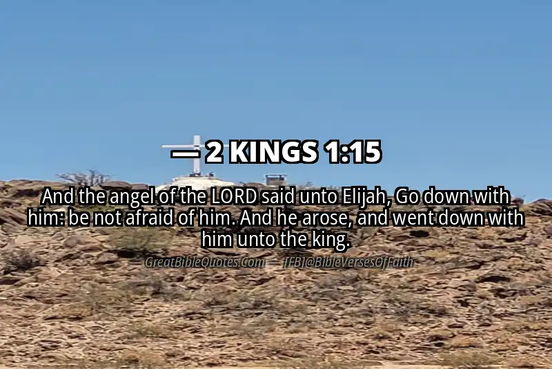 Bible verse: 2 KINGS 1:15 Image