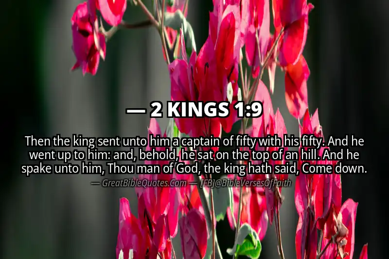 2 KINGS 1:9 Verse Image