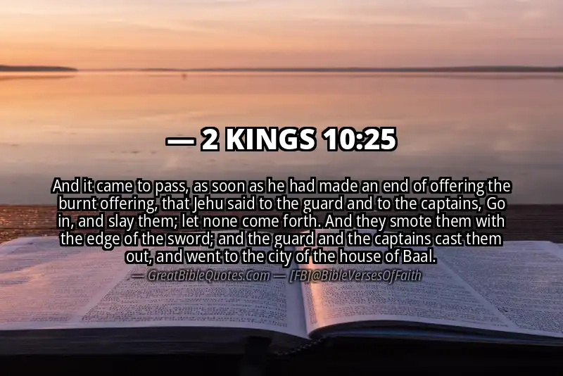 2 KINGS 10:25 Verse
