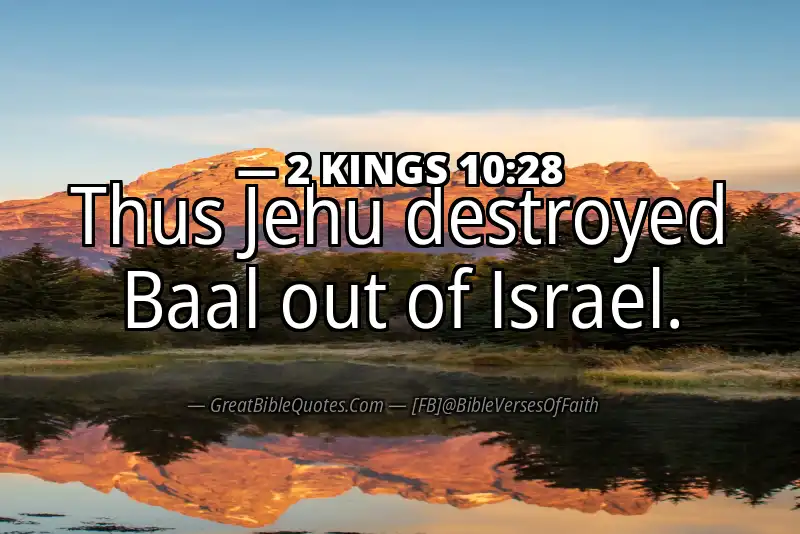 2 KINGS 10:28 Verse