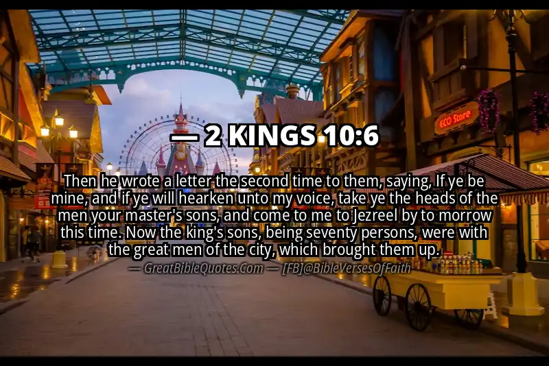2 KINGS 10:6 Verse