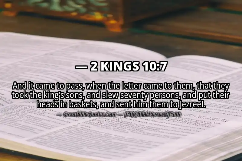 2 KINGS 10:7 Verse