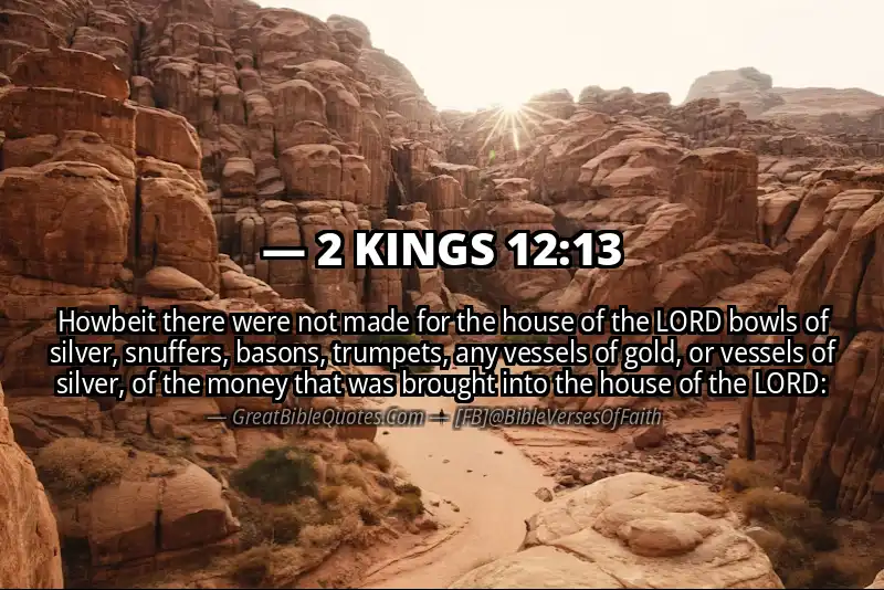 Bible verse: 2 KINGS 12:13 Image