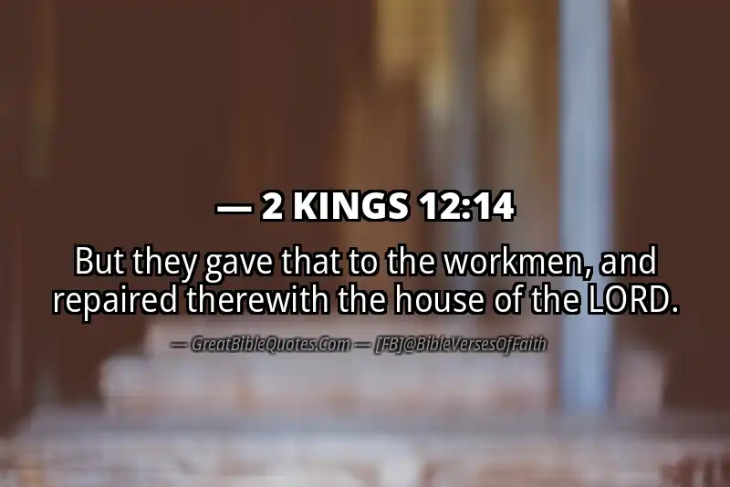 2 KINGS 12:14 Verse