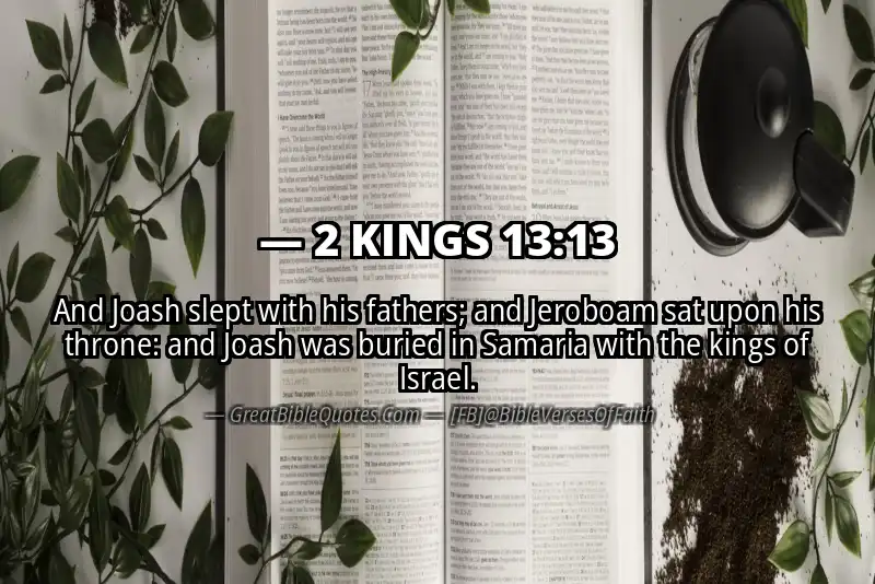 Bible verse: 2 KINGS 13:13 Image