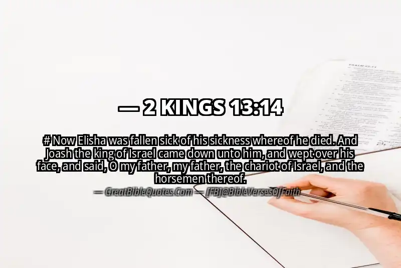 Bible verse: 2 KINGS 13:14 Image