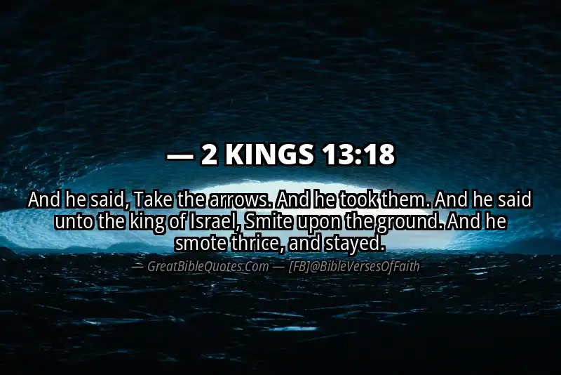 2 KINGS 13:18 Verse Image