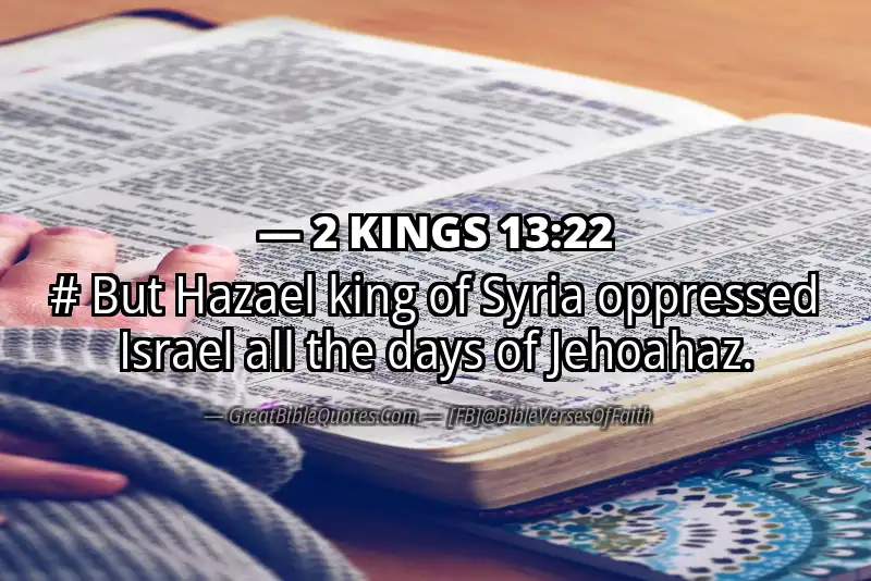 2 KINGS 13:22 Verse