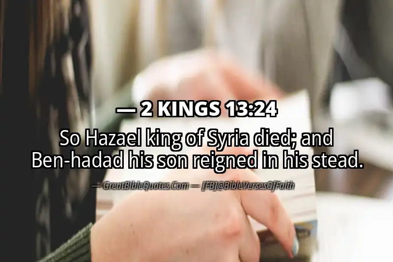 2 KINGS 13:24 Verse