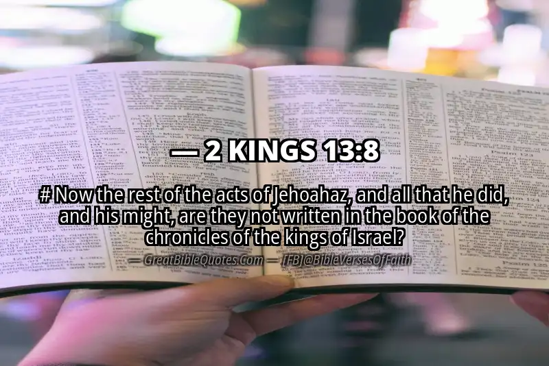 2 KINGS 13:8 Verse