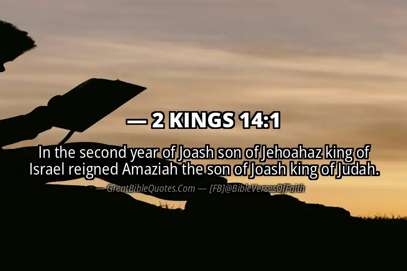 2 KINGS 14:1 Verse