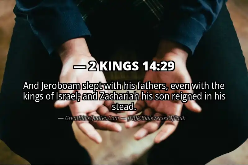 Bible verse: 2 KINGS 14:29 Image
