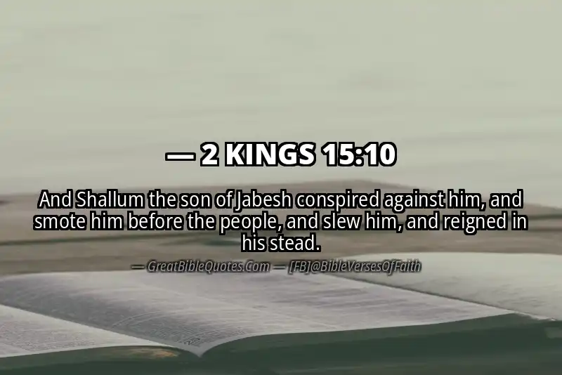 Bible verse: 2 KINGS 15:10 Image