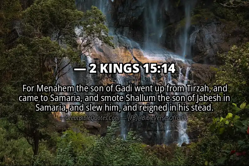 Bible verse: 2 KINGS 15:14 Image