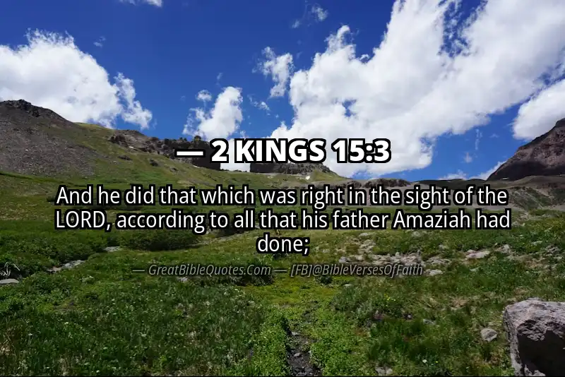 Bible verse: 2 KINGS 15:3 Image