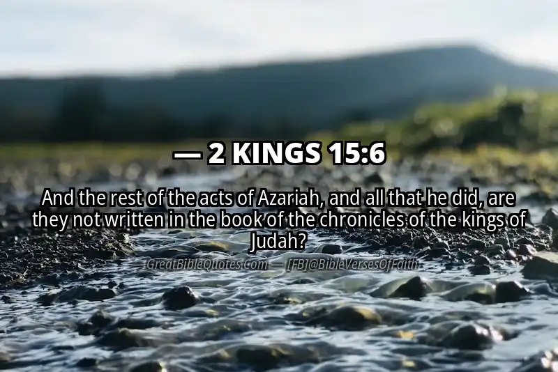 Bible verse: 2 KINGS 15:6 Image