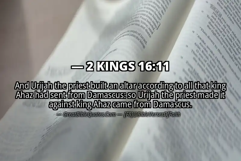 2 KINGS 16:11 Verse