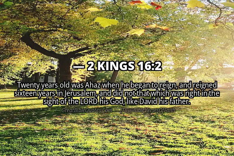Bible verse: 2 KINGS 16:2 Image