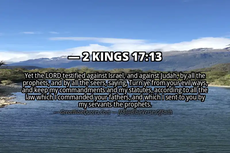 2 KINGS 17:13 Verse