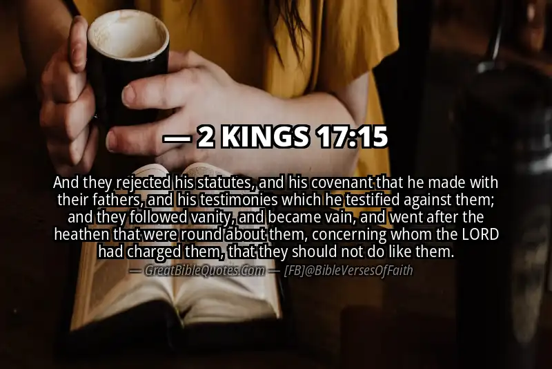 2 KINGS 17:15 Verse