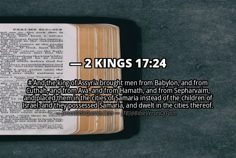 2 KINGS 17:24 Verse