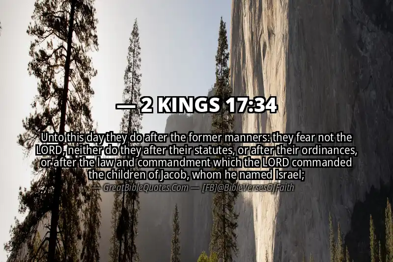 2 KINGS 17:34 Verse