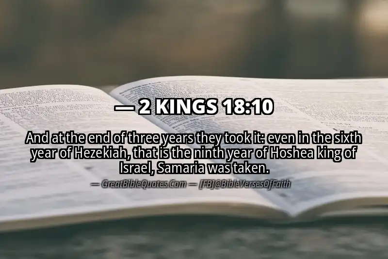 2 KINGS 18:10 Verse