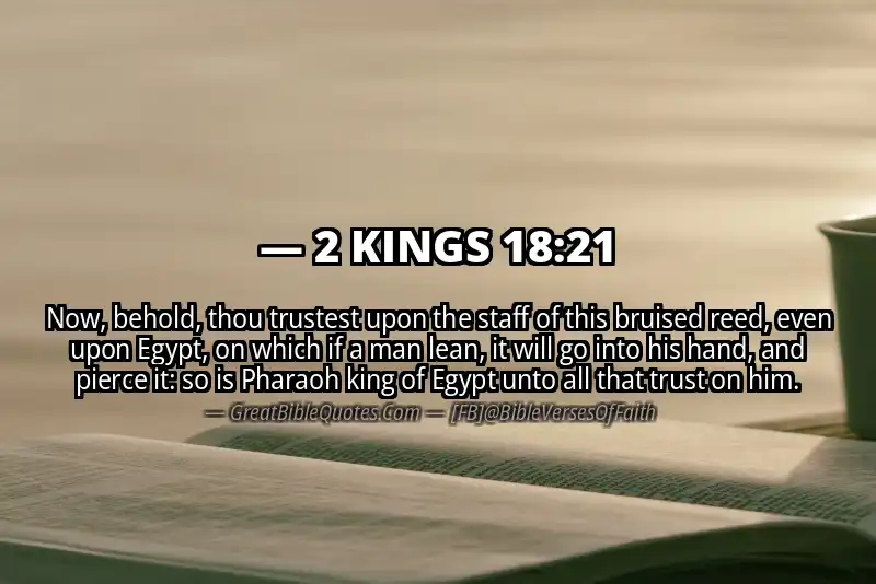 Bible verse: 2 KINGS 18:21 Image