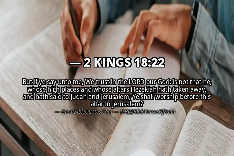 Bible verse: 2 KINGS 18:22 Image