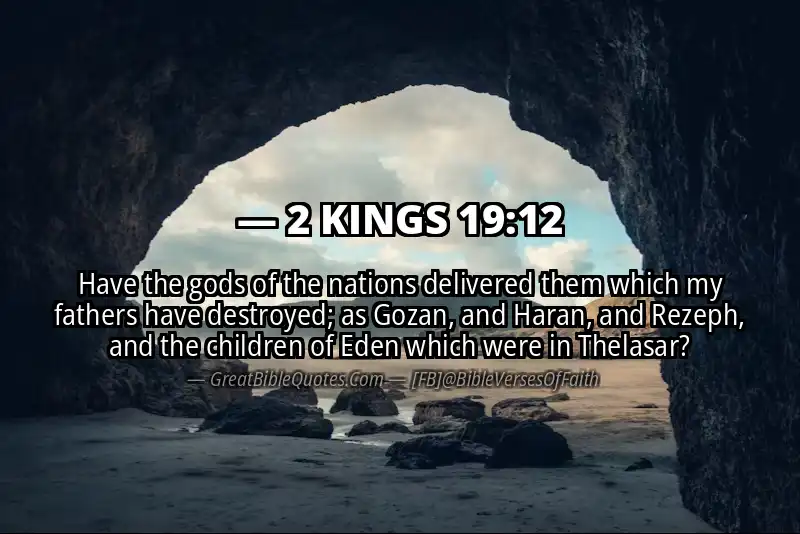 Bible verse: 2 KINGS 19:12 Image