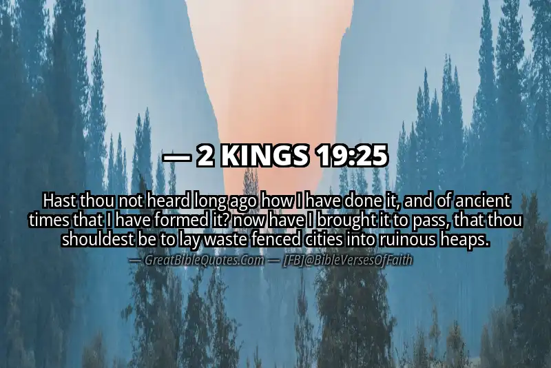 Bible verse: 2 KINGS 19:25 Image