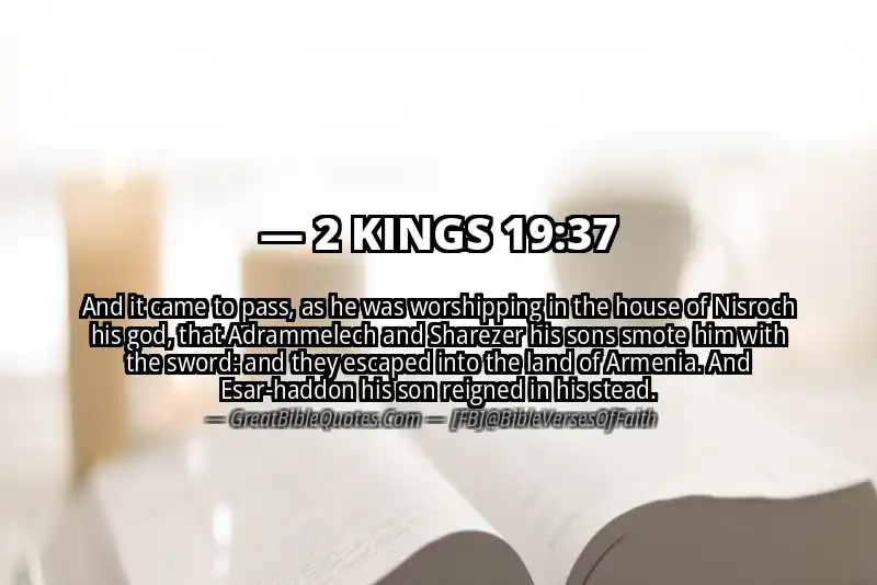 Bible verse: 2 KINGS 19:37 Image