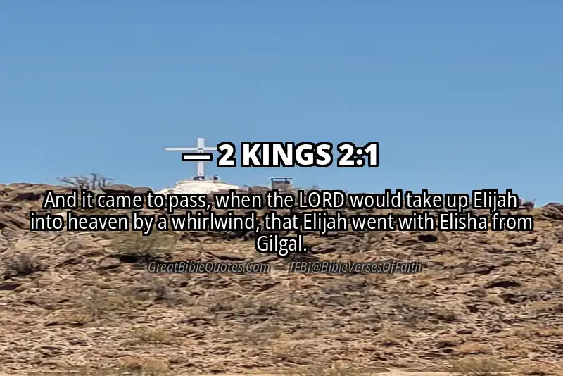 Bible verse: 2 KINGS 2:1 Image