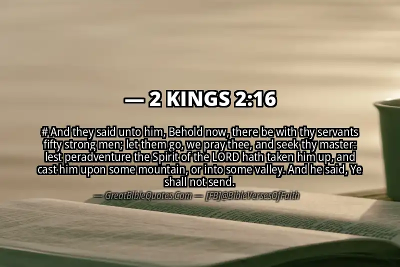 Bible verse: 2 KINGS 2:16 Image