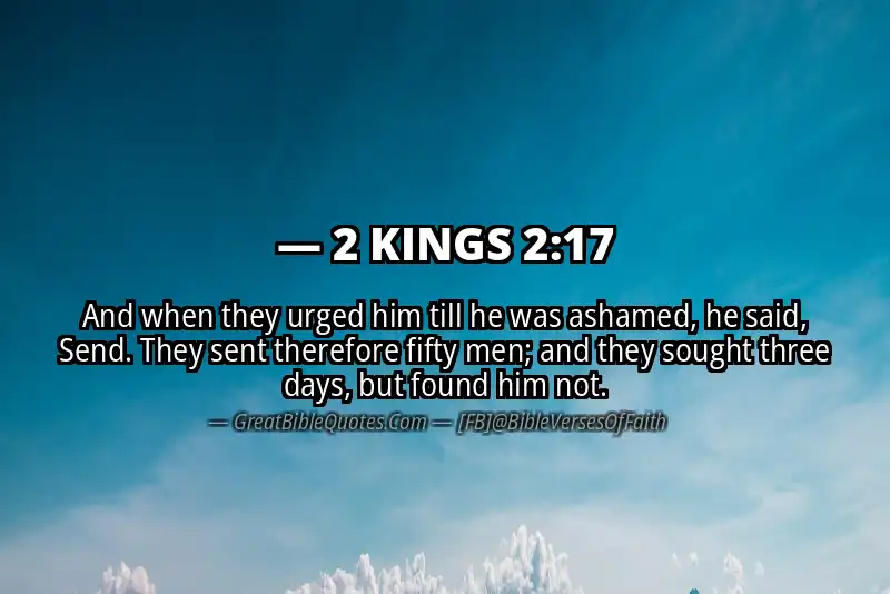 Bible verse: 2 KINGS 2:17 Image
