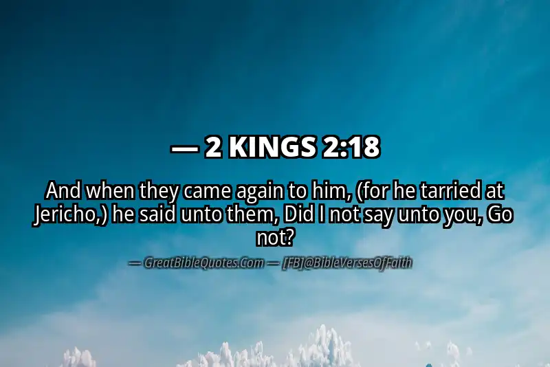 Bible verse: 2 KINGS 2:18 Image