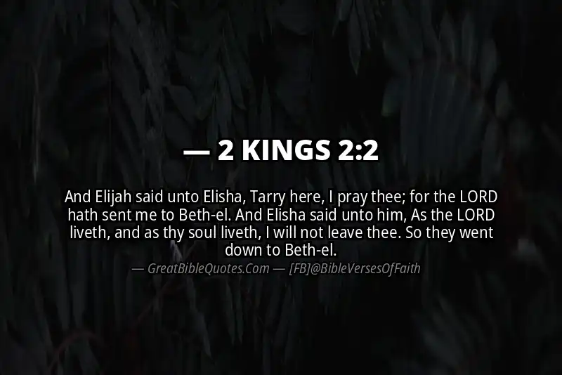 Bible verse: 2 KINGS 2:2 Image
