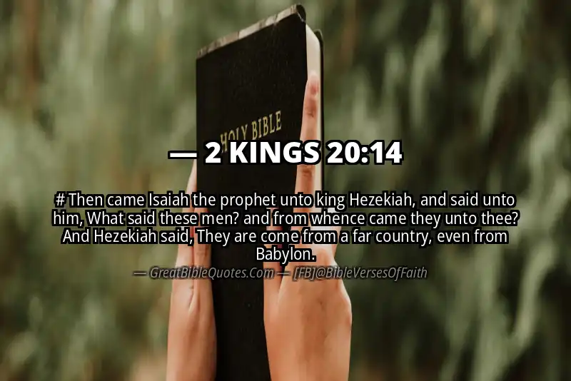 2 KINGS 20:14 Verse
