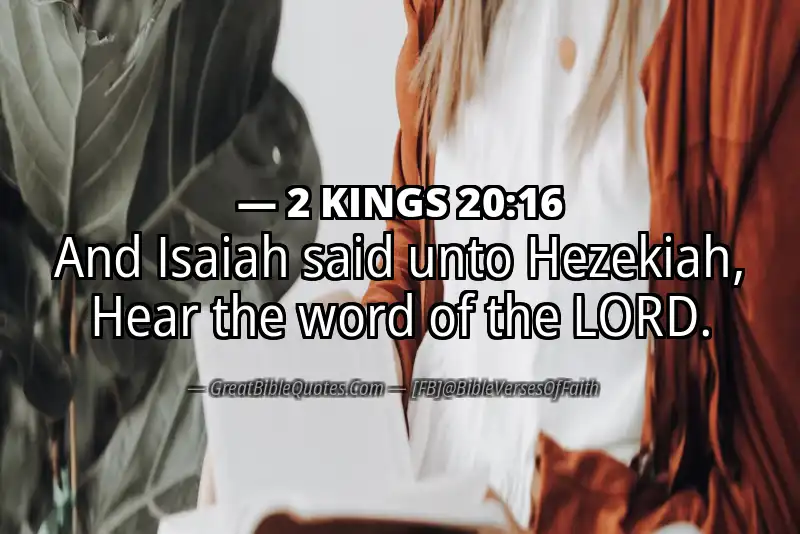 2 KINGS 20:16 Verse