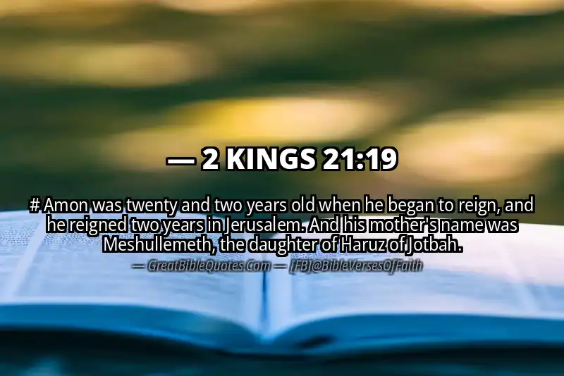 2 KINGS 21:19 Verse
