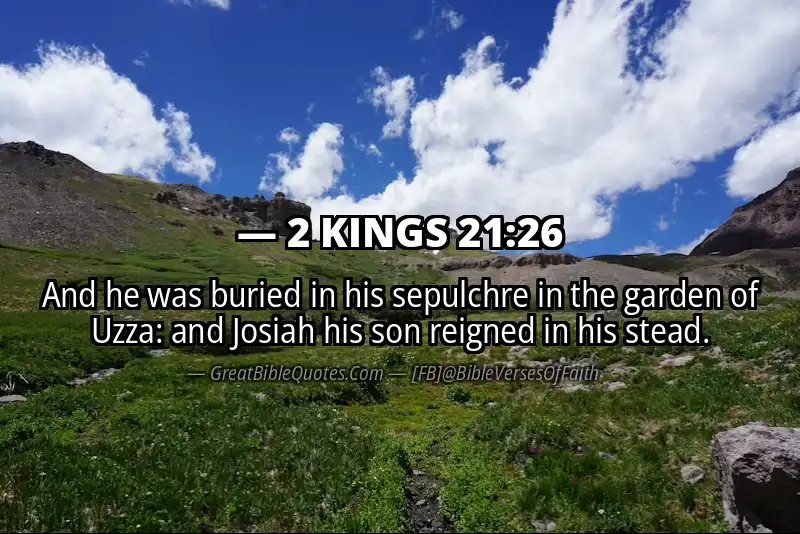 2 KINGS 21:26 Verse