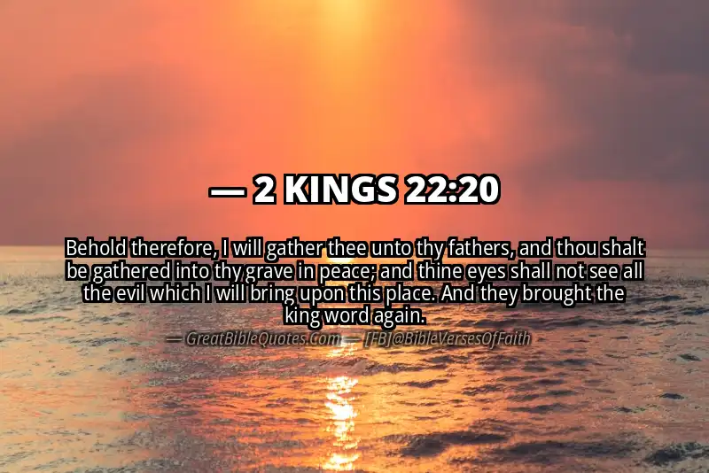 2 KINGS 22:20 Verse Image