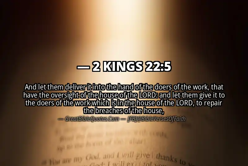 Bible verse: 2 KINGS 22:5 Image