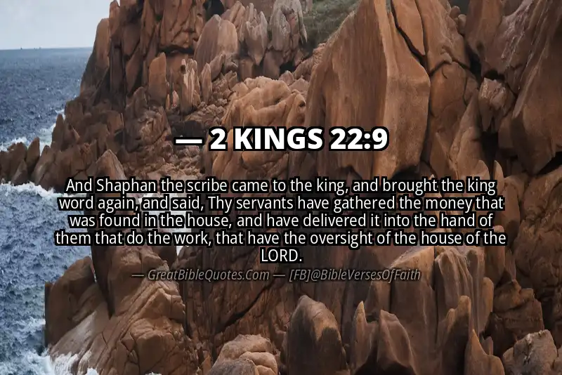 2 KINGS 22:9 Verse
